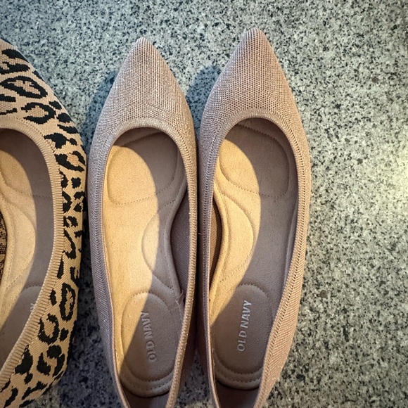 Old Navy Women's Leopard Print and Glitter Flats - Picture 2 of 5